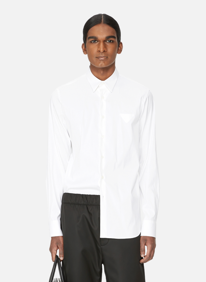 Long-sleeve cotton poplin Shirt PRADA