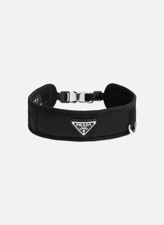 Re Nylon Dog Collar in Black - Prada