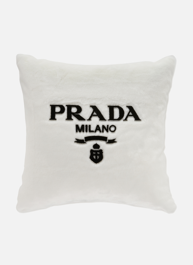 Textured cushion with logo PRADA