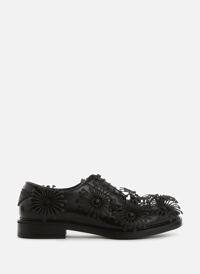 Derby shoes with leather details PRADA