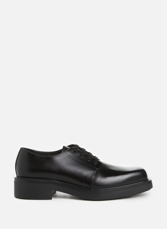 PRADA Leather derby shoes Black