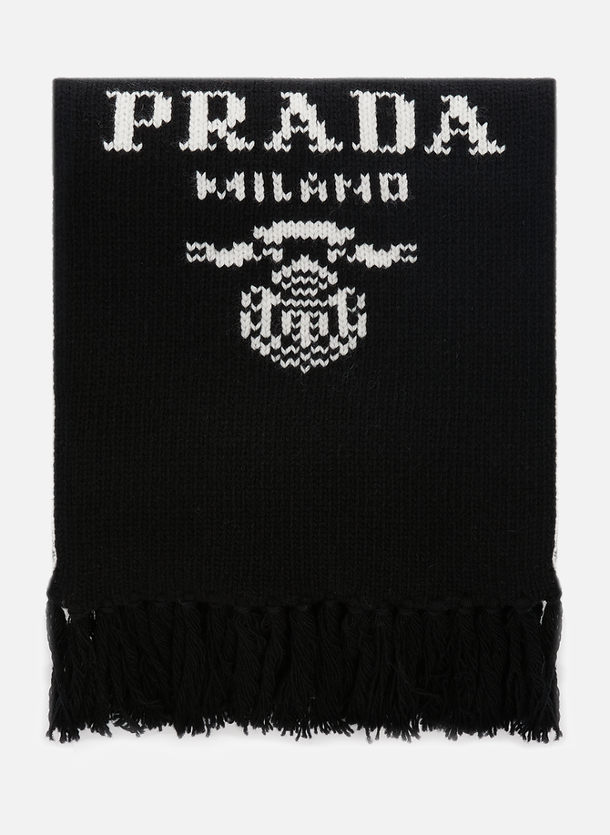 Virgin wool and cashmere-blend scarf PRADA