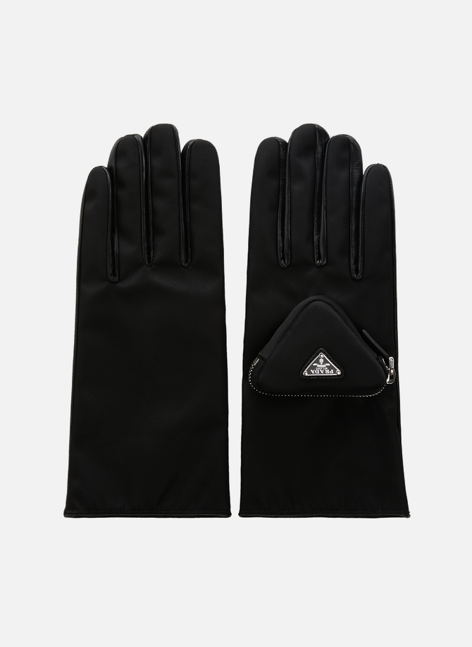 Gloves with logo PRADA