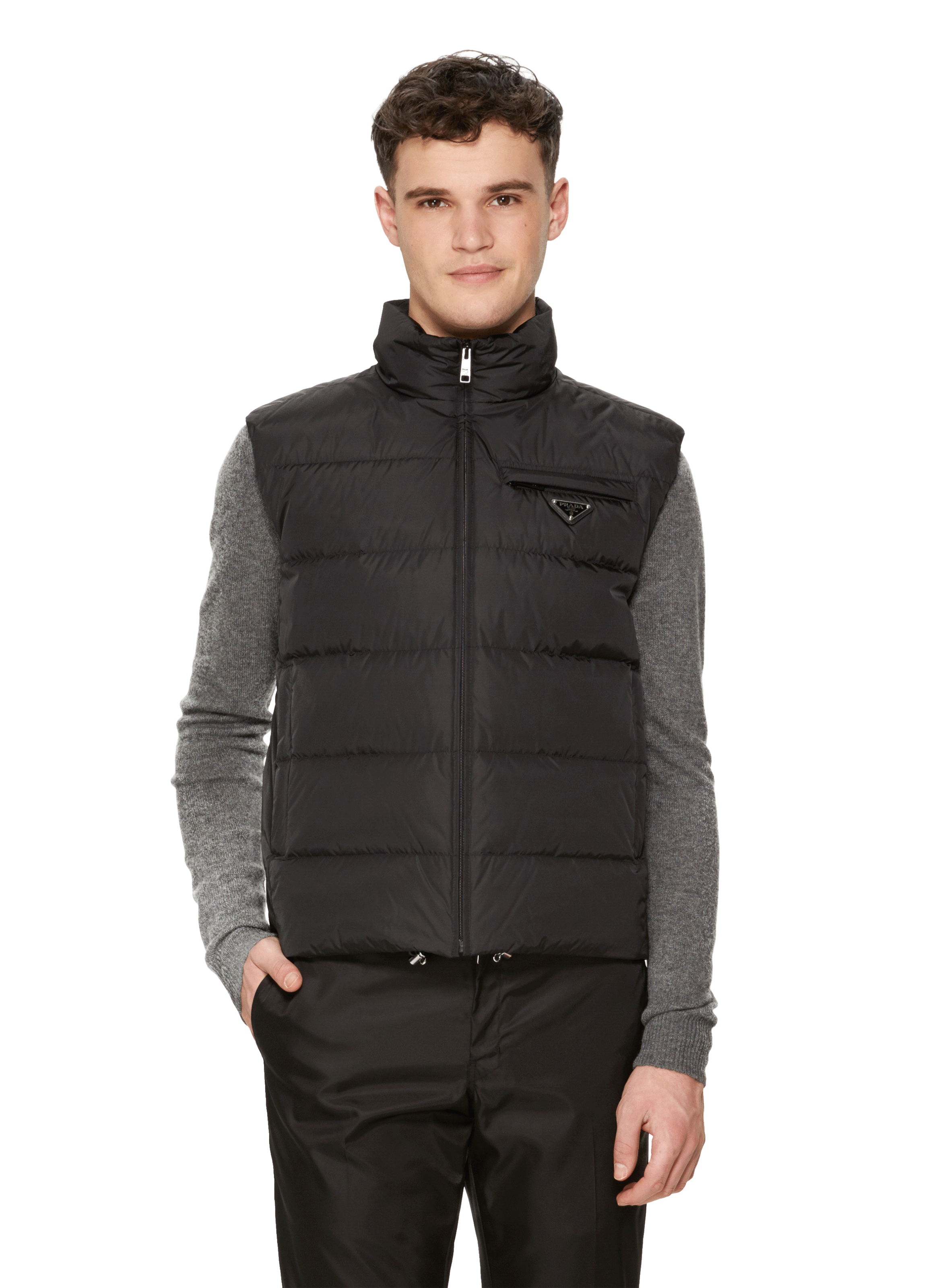 prada bodywarmer black