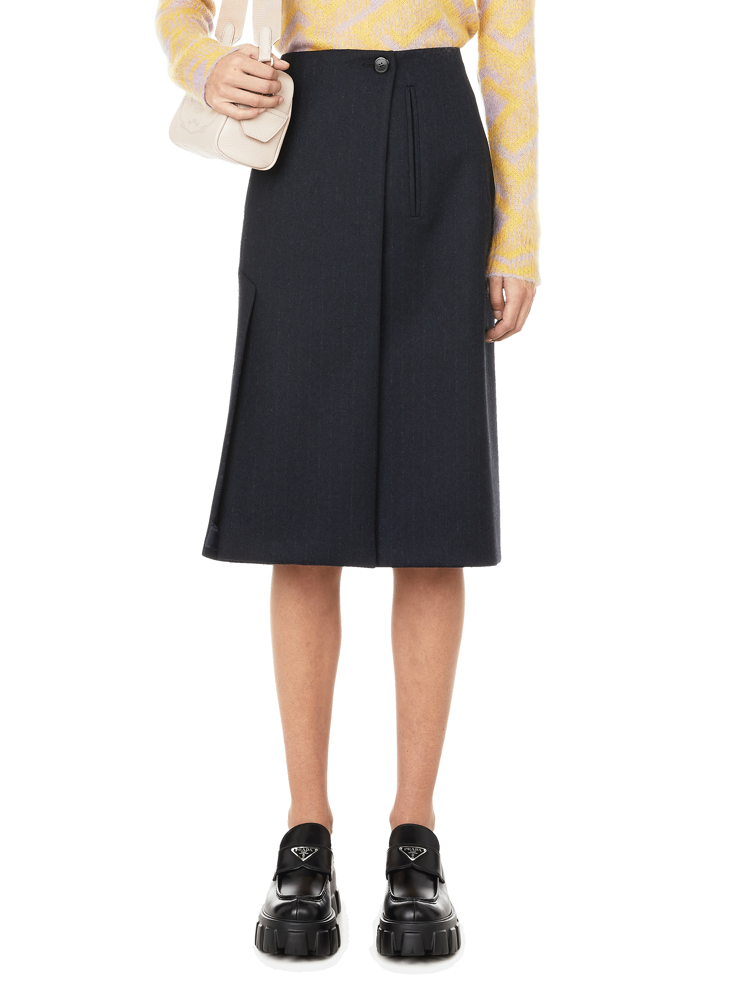 prada midi skirt