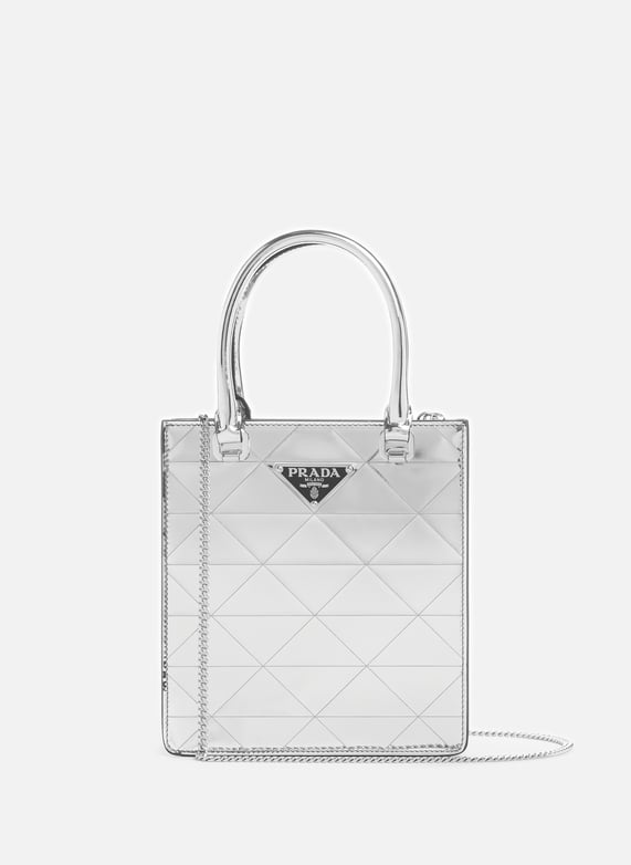 Prada silver bag sales