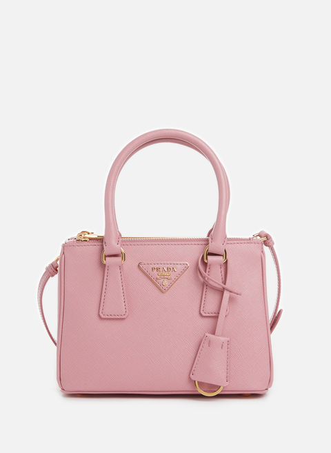 Mini sac Prada Galleria en cuir PinkPRADA 