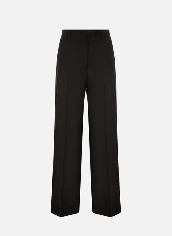 Silk palazzo trousers Black by PRADA PRADA Silk palazzo trousers Black