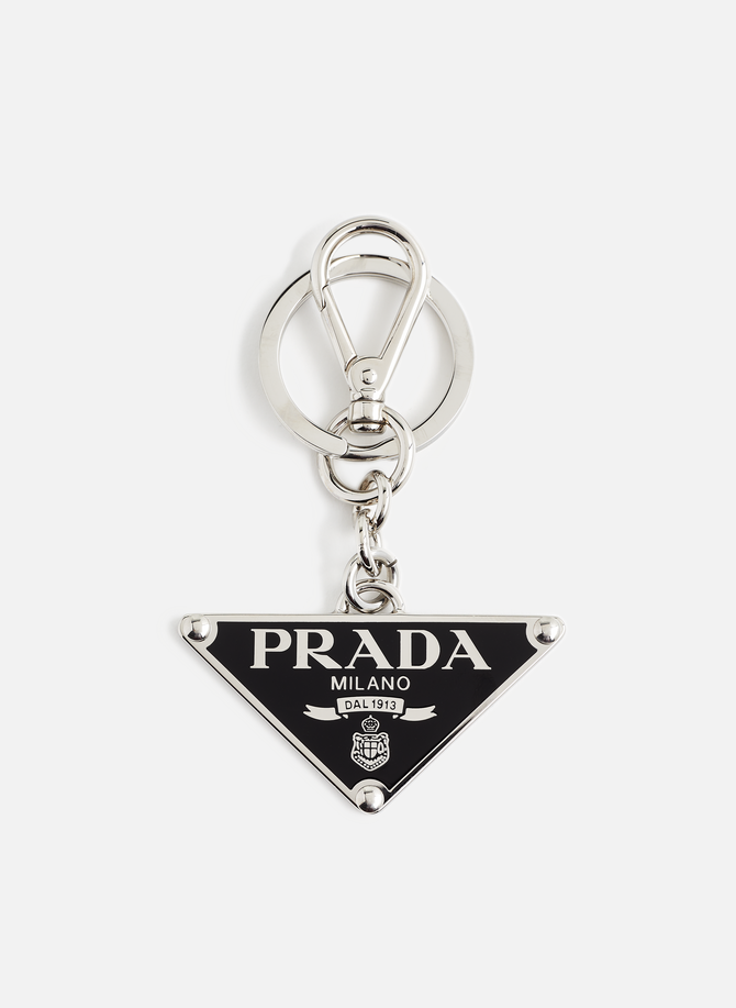Steel key ring PRADA