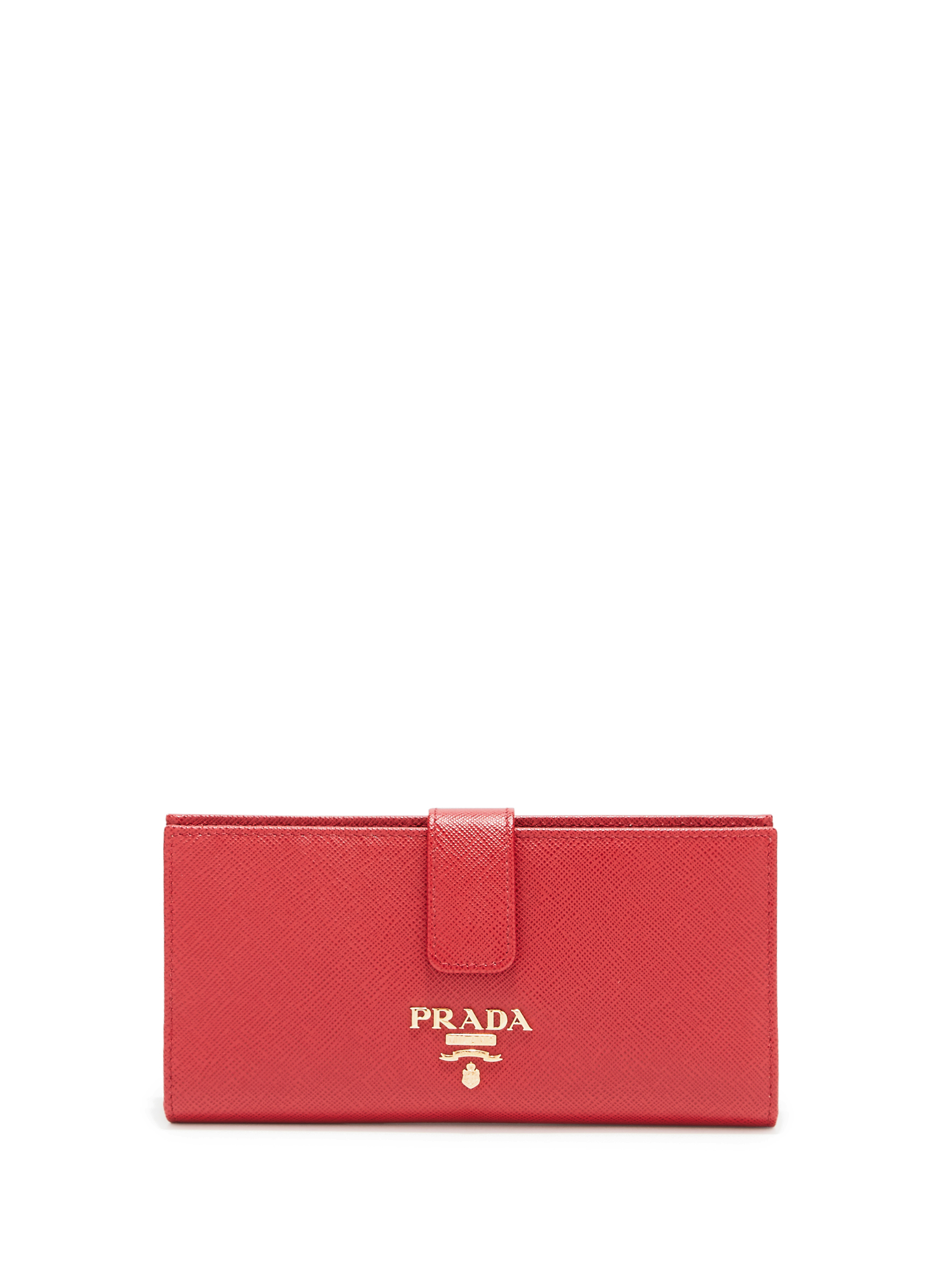 prada wallet women red