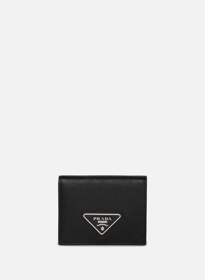 Leather and Saffiano Wallet PRADA