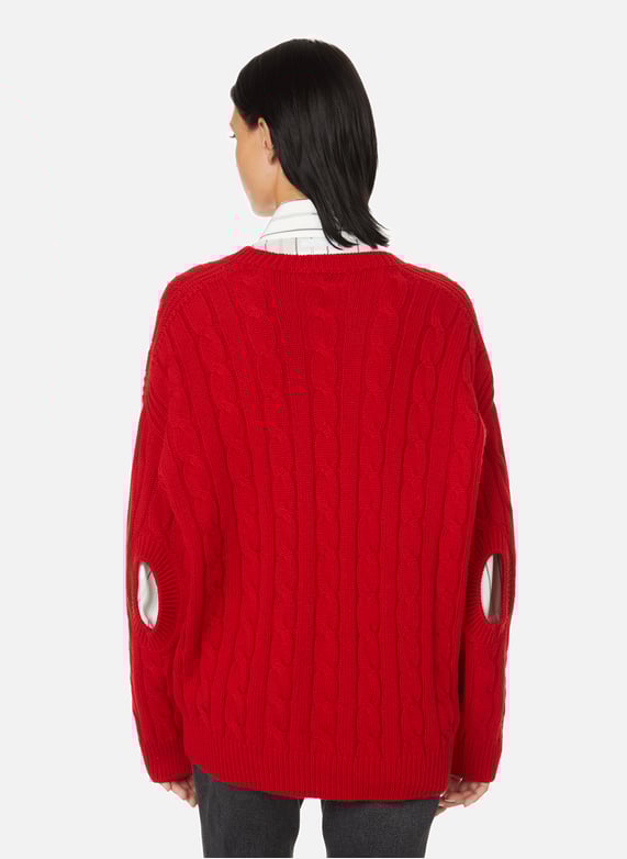 Prada red sweater hot sale