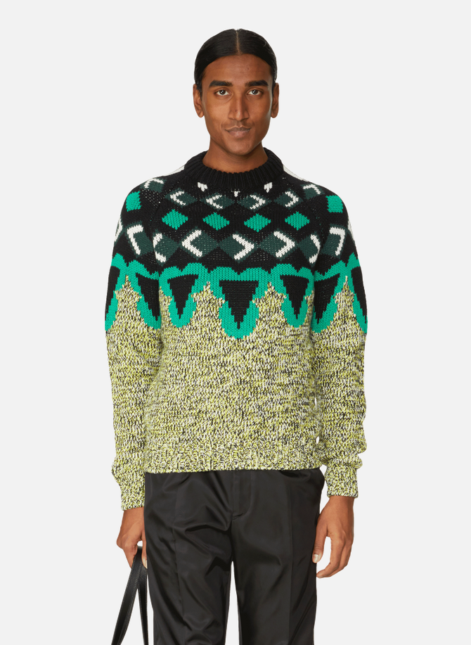 Sweatshirt in cashmere and virgin wool PRADA