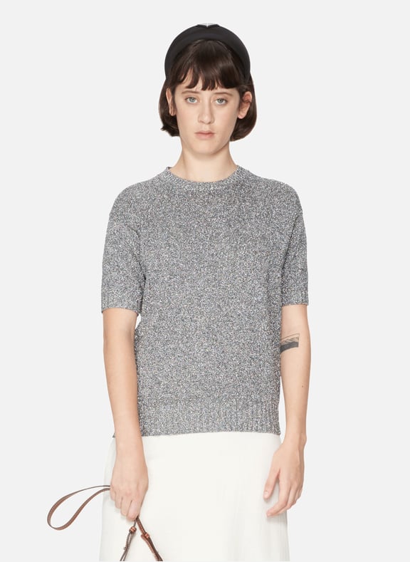 Fine sequined Jumper Silver by PRADA PRADA Fine sequined Jumper Silver