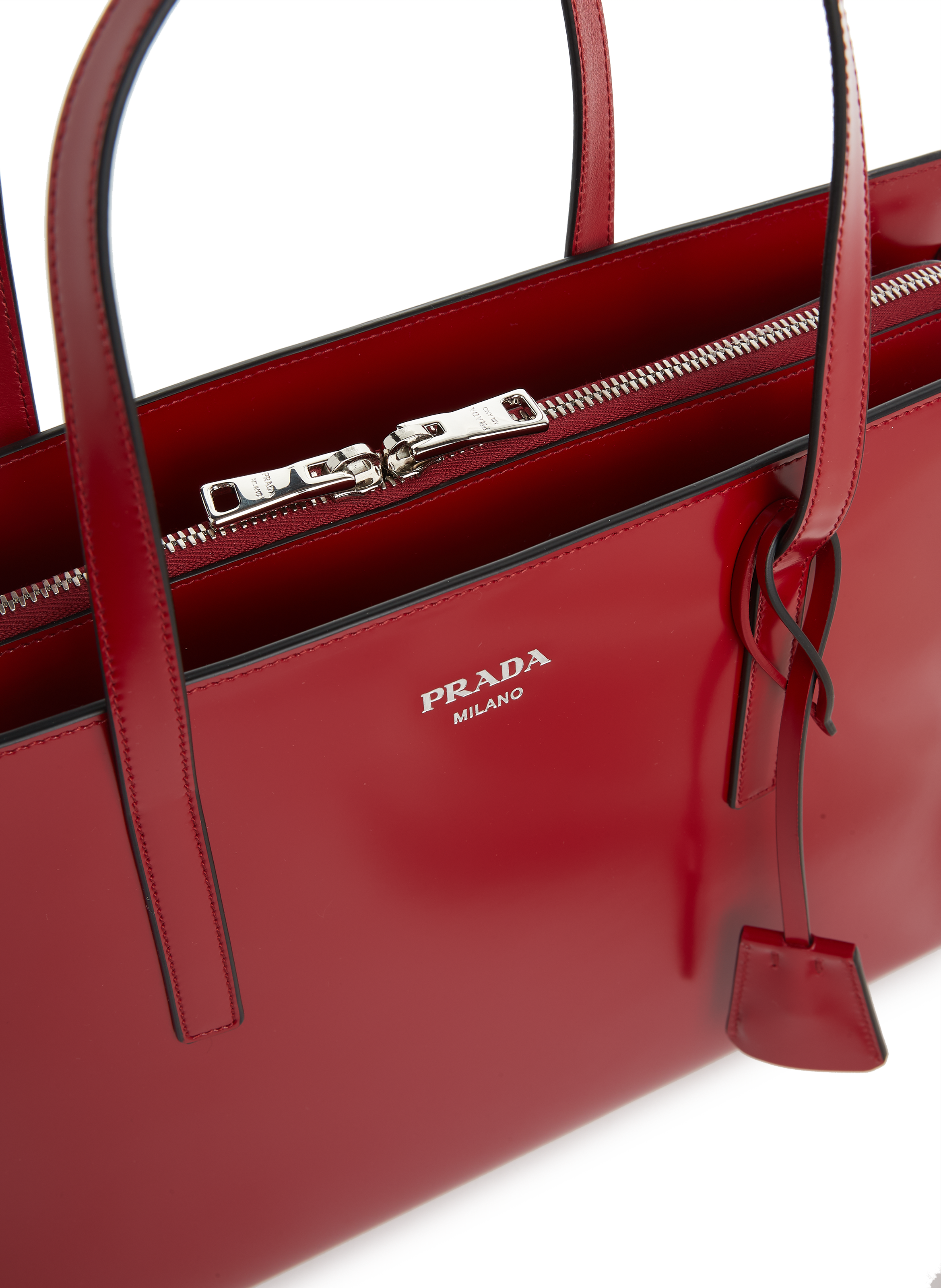 Prada Zip Around Wallet in Red, Leather | Handbag Clinic