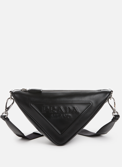 Triangle leather shoulder bag PRADA