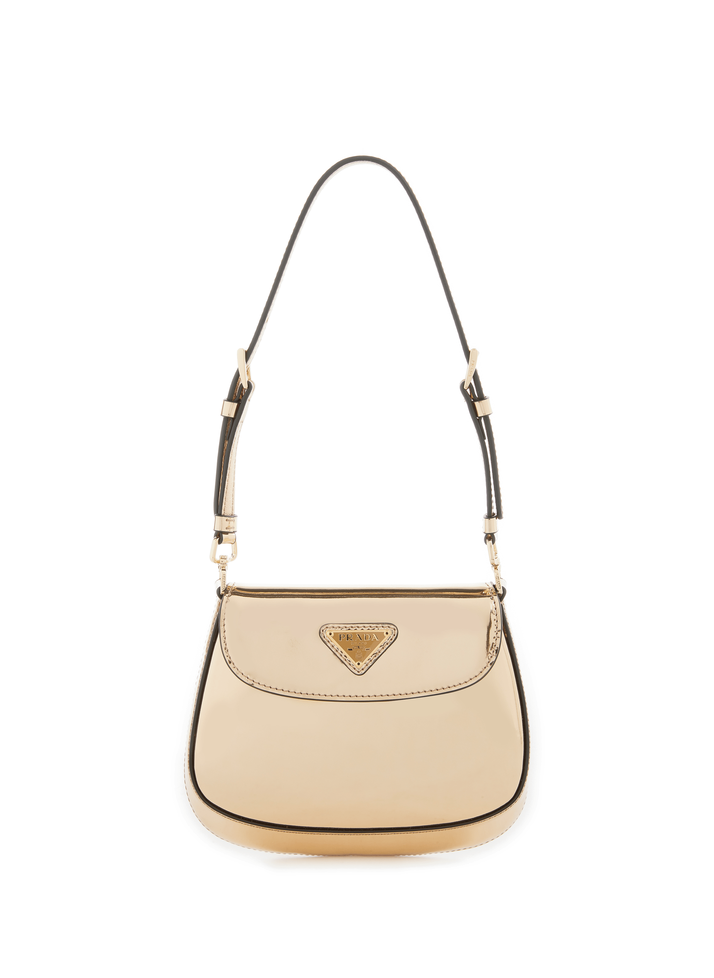 CLÉO METALLIC LEATHER BAG PRADA for WOMEN
