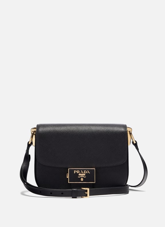 Prada emblème saffiano leather bag hotsell