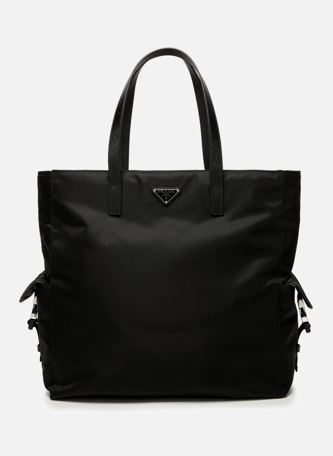 Saffiano leather and nylon Tote Bag PRADA