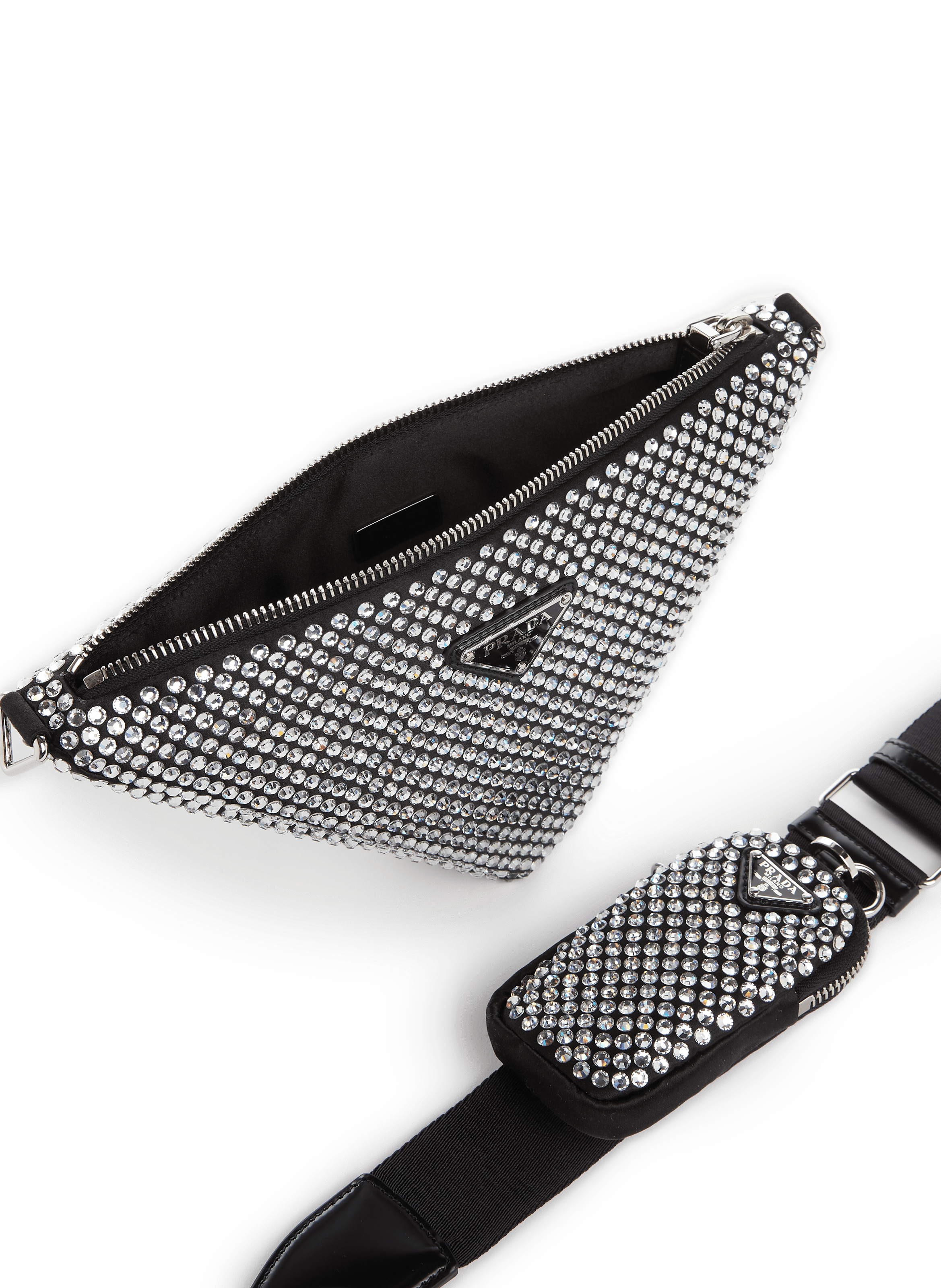 TRIANGLE RHINESTONE BAG PRADA for WOMEN
