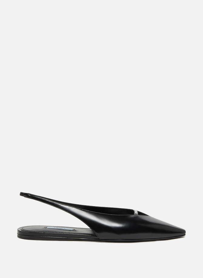 Pointed toe sandal with leather strap PRADA