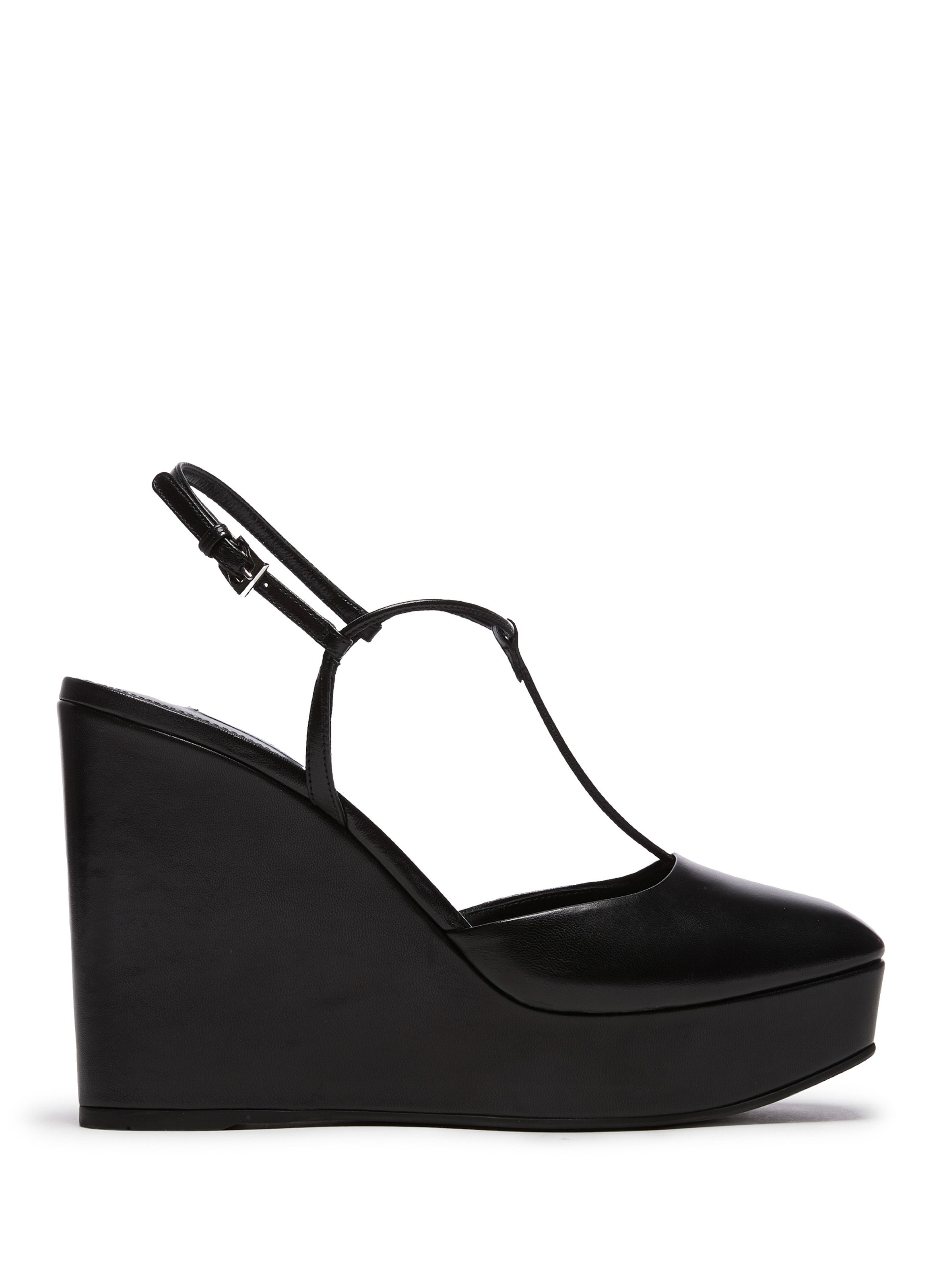 prada wedge sandals black