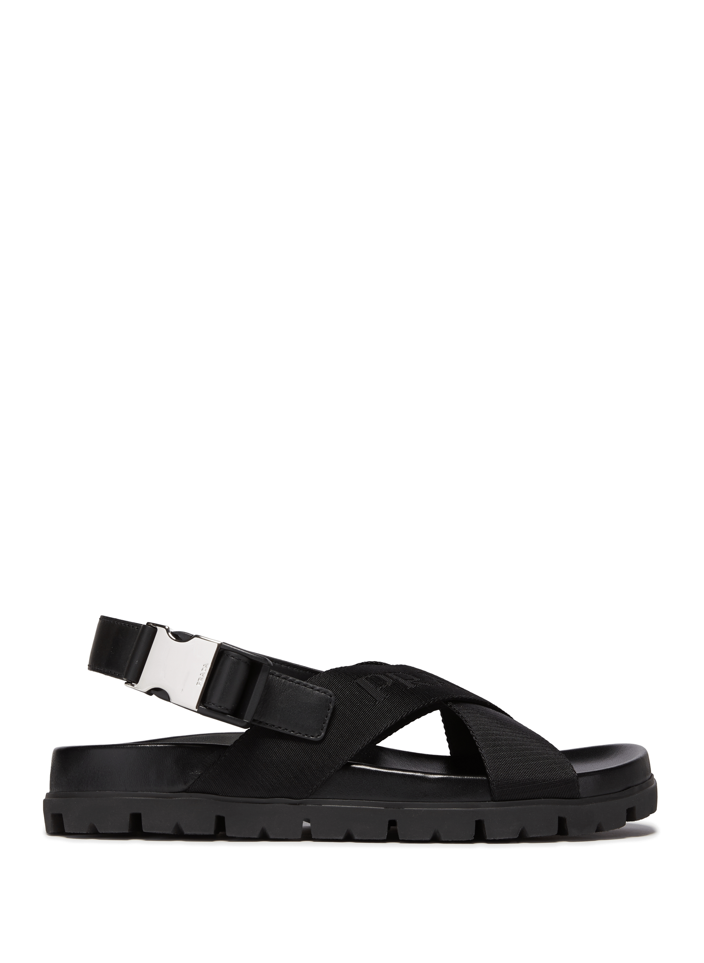 prada cross sandals