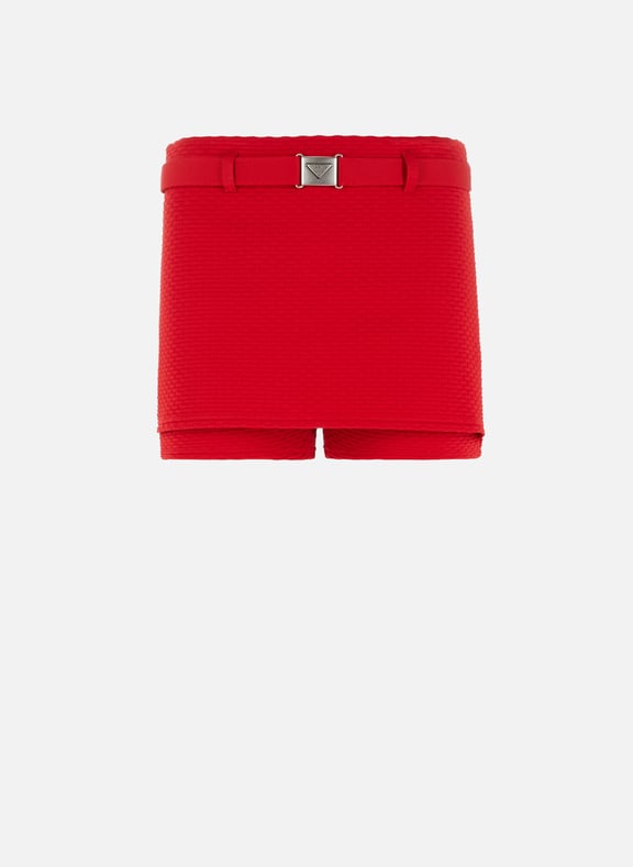 Jacquard shorts Red by PRADA PRADA Jacquard shorts Red