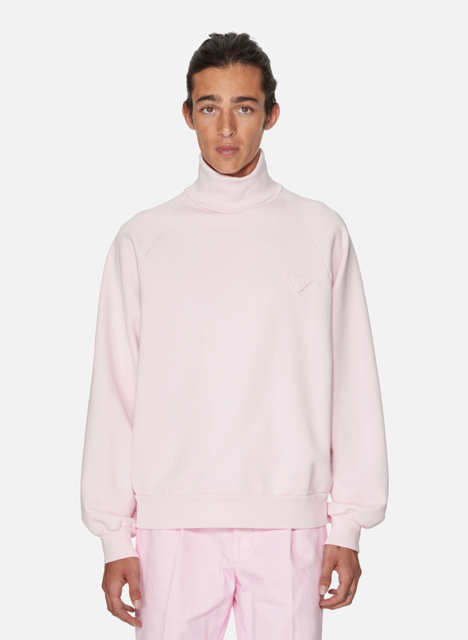 Oversize cotton fleece Sweatshirt PRADA