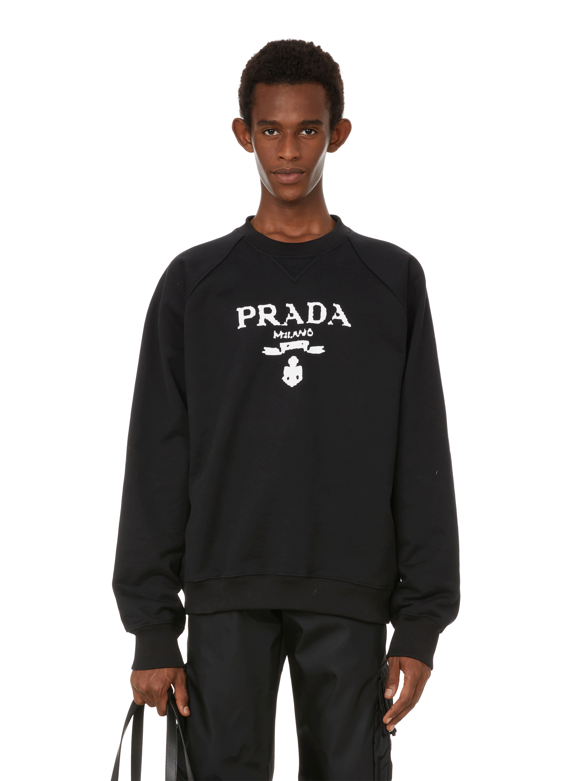 prada sweatshirt black