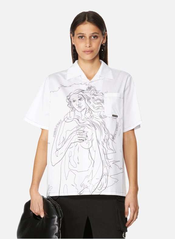 Aphrodite cotton shirt White by PRIVATE POLICY PRIVATE POLICY Aphrodite cotton shirt White