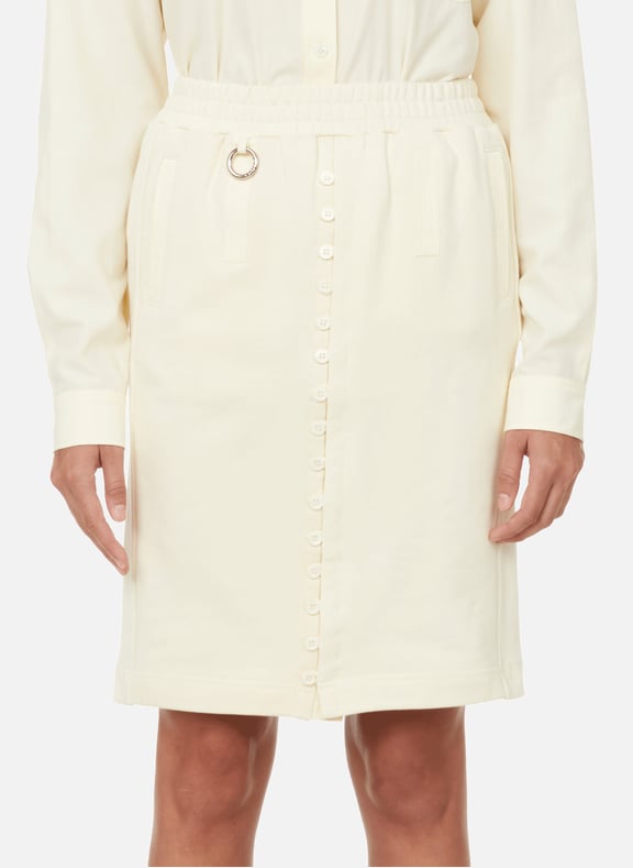 Cotton jersey skirt Beige by PRIVATE POLICY PRIVATE POLICY Cotton jersey skirt Beige
