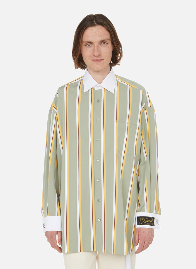 Striped cotton shirt RAF SIMONS