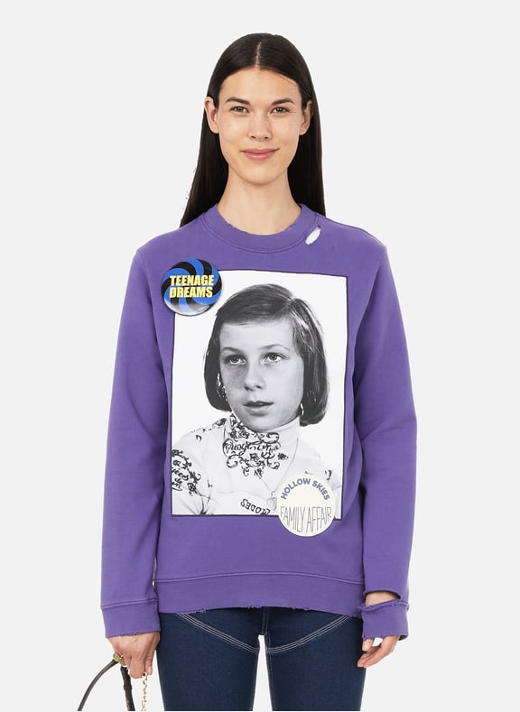 Photo print sweatshirt Purple by RAF SIMONS RAF SIMONS Photo print sweatshirt Purple