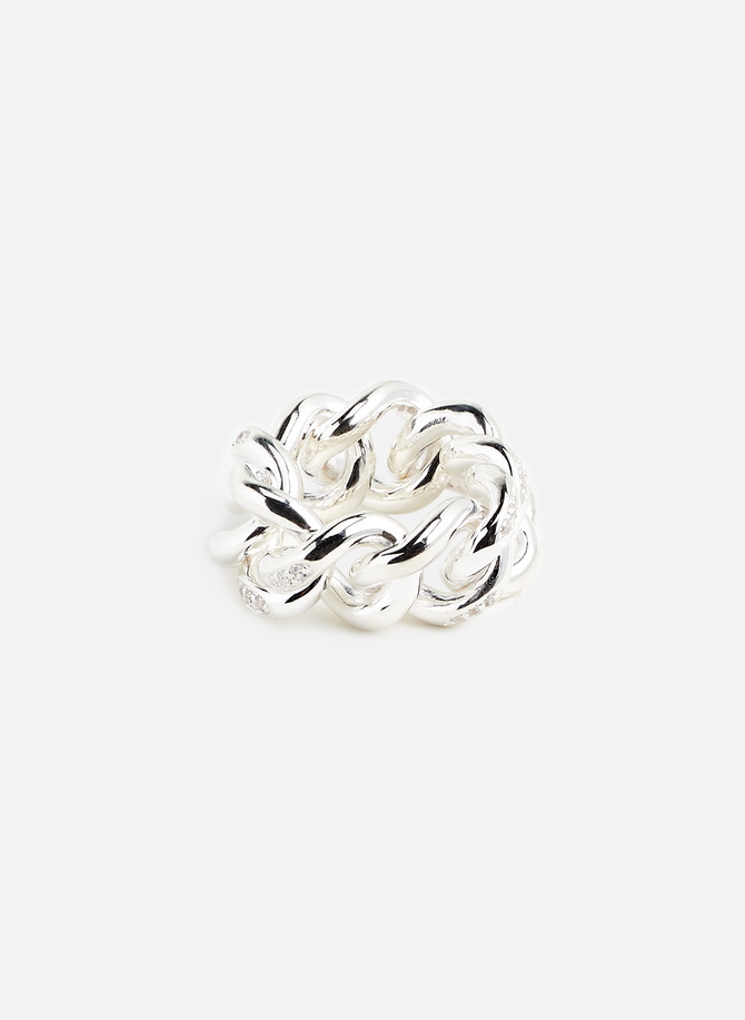Silver chain ring RAGBAG