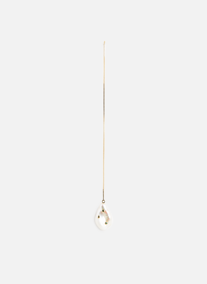 Gold-plated silver earring RAGBAG
