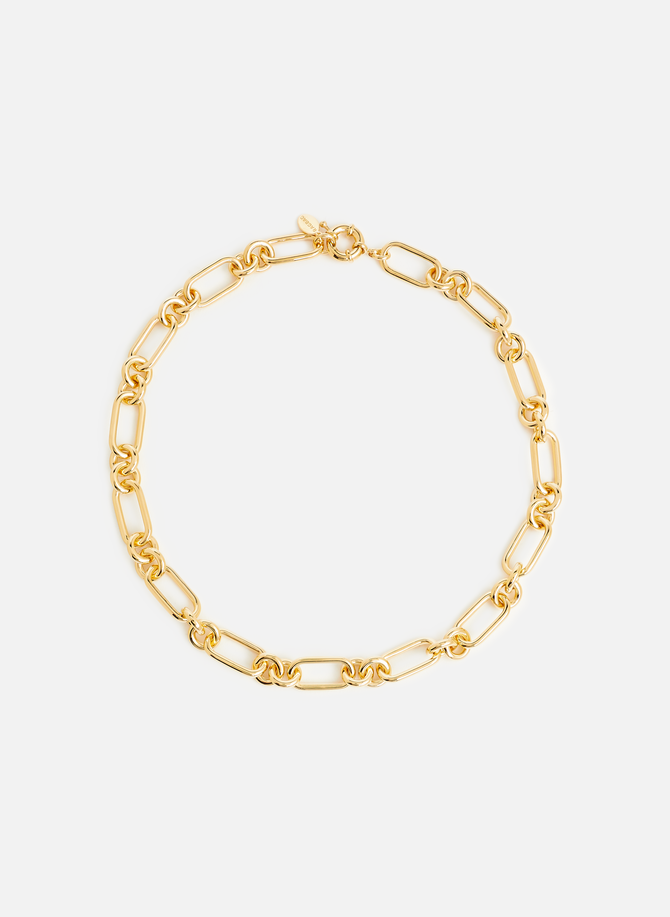 Large gold-plated silver chain link choker RAGBAG