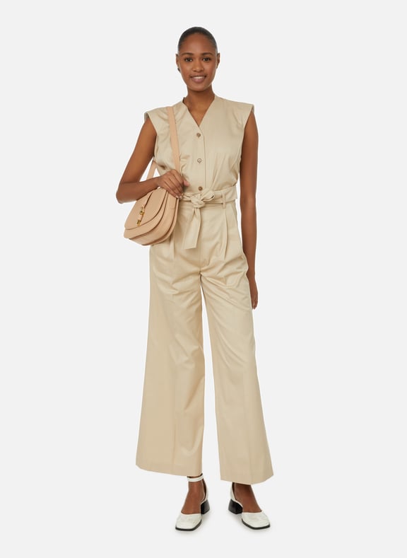 Satin jumpsuit Beige by RECTO RECTO Satin jumpsuit Beige