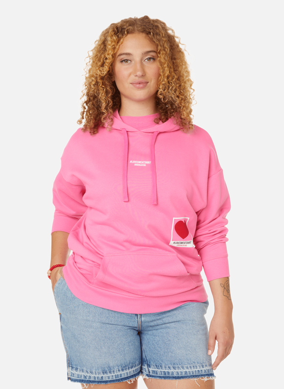 RED VALENTINO Cotton hoodie Pink