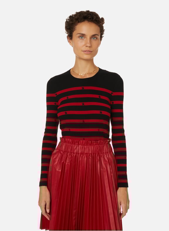 Star-print jumper Multicolour by RED VALENTINO RED VALENTINO Star-print jumper Multicolour