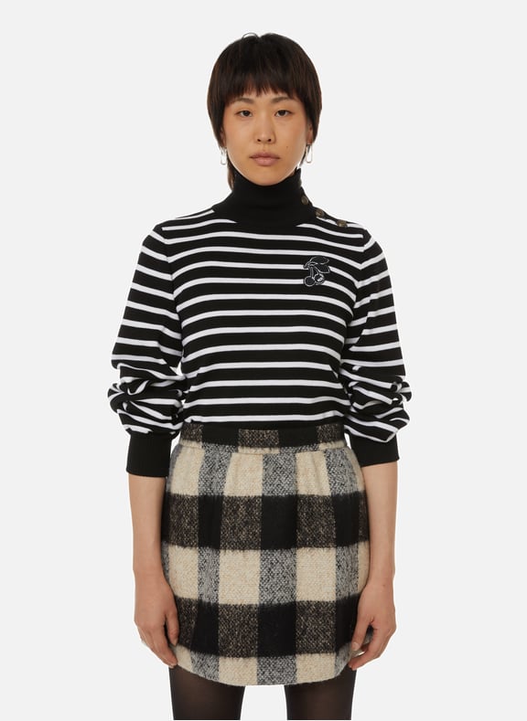 Striped wool jumper Multicolour by RED VALENTINO RED VALENTINO Striped wool jumper Multicolour