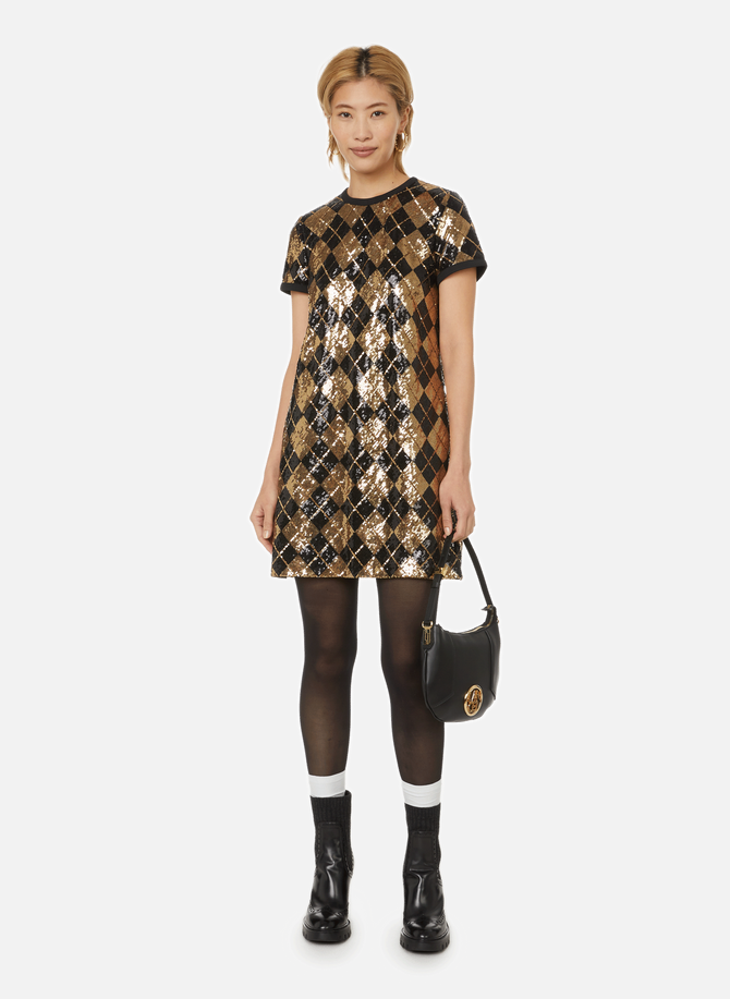 Sequinned check dress RED VALENTINO