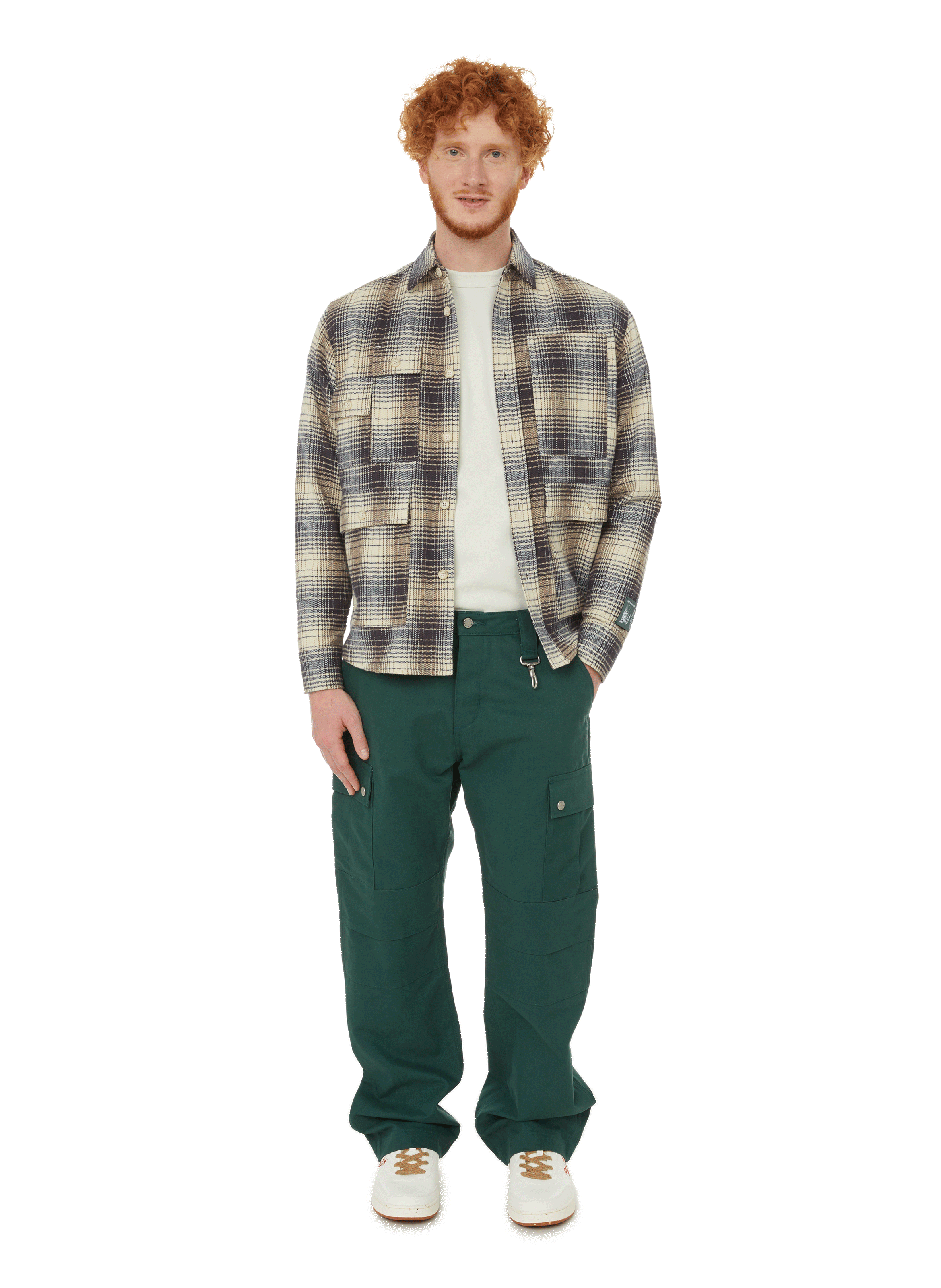 COTTON FLANNEL CARGO SHIRT - REESE 