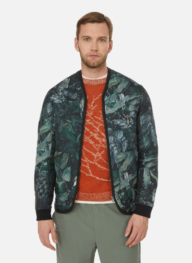 Camouflage print quilted jacket REESE COOPER