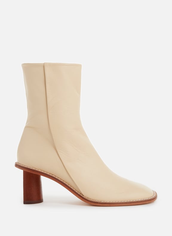 Verity leather ankle boots Beige by REJINA PYO REJINA PYO Verity leather ankle boots Beige