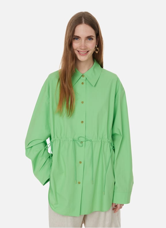 Jolene organic cotton shirt Green by REJINA PYO REJINA PYO Jolene organic cotton shirt Green