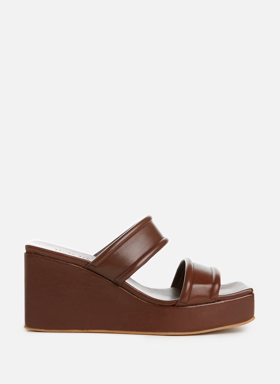 Mila wedge-heel mules Brown by REJINA PYO REJINA PYO Mila wedge-heel mules Brown