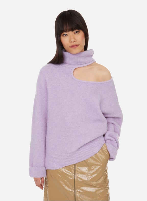 Miki merino wool-blend jumper Purple by REJINA PYO REJINA PYO Miki merino wool-blend jumper Purple