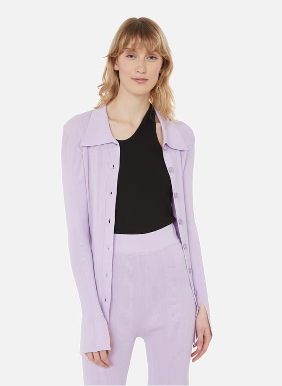 Kulia knitted cardigan Purple by REMAIN REMAIN Kulia knitted cardigan Purple