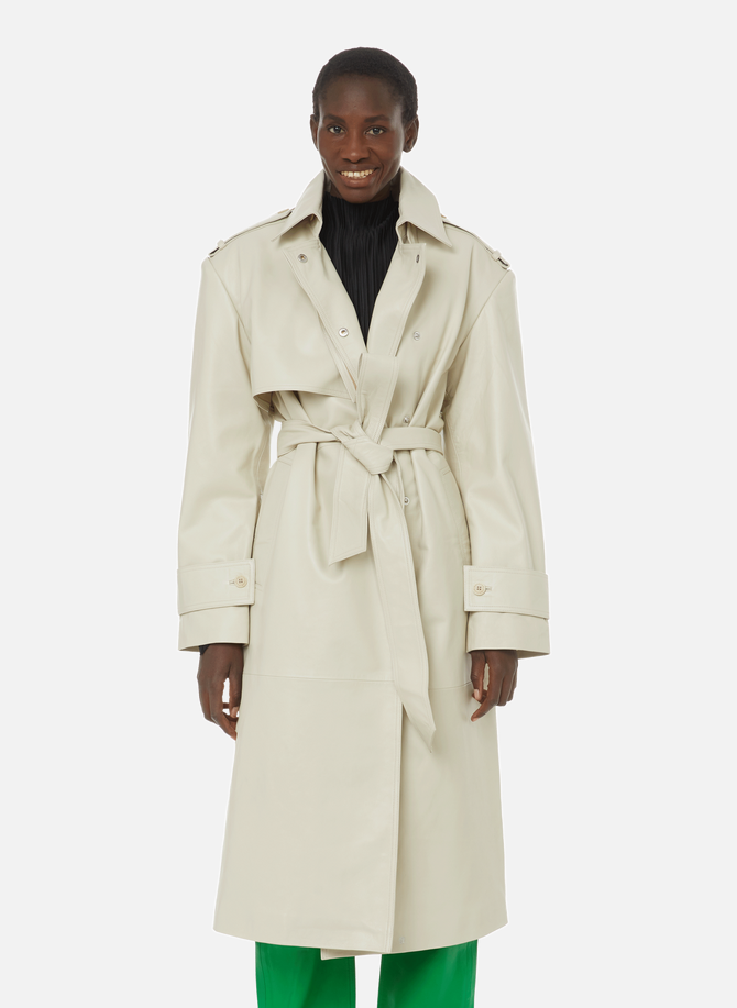 Pisonia leather trench coat REMAIN